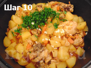 Как приготовить запеченную картошку с курицей на сковороде на плите и запеченную картошку с мясом — 8 вкусных рецептов приготовления